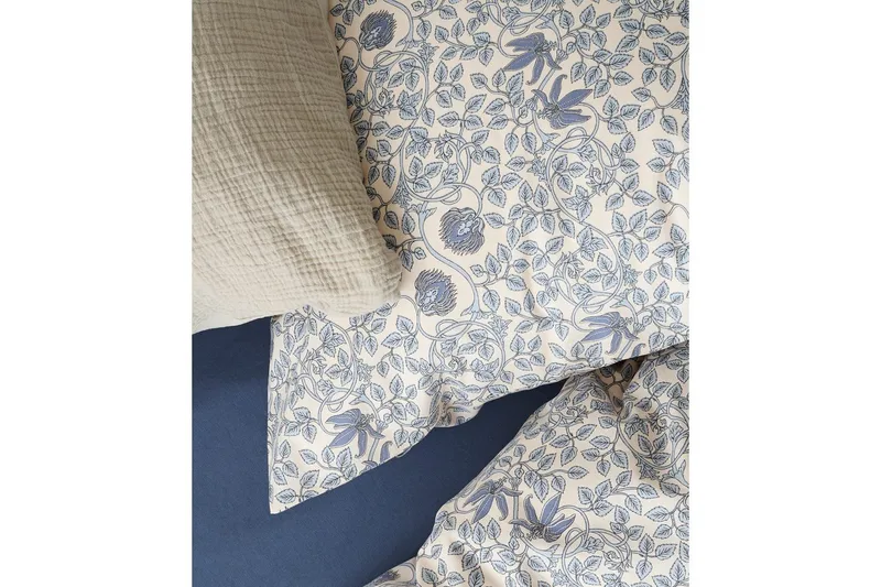 Dynetrekksett Enkeltseng 2-Delers Botanique - Blå - Tekstiler - Sengetøy - Dyne