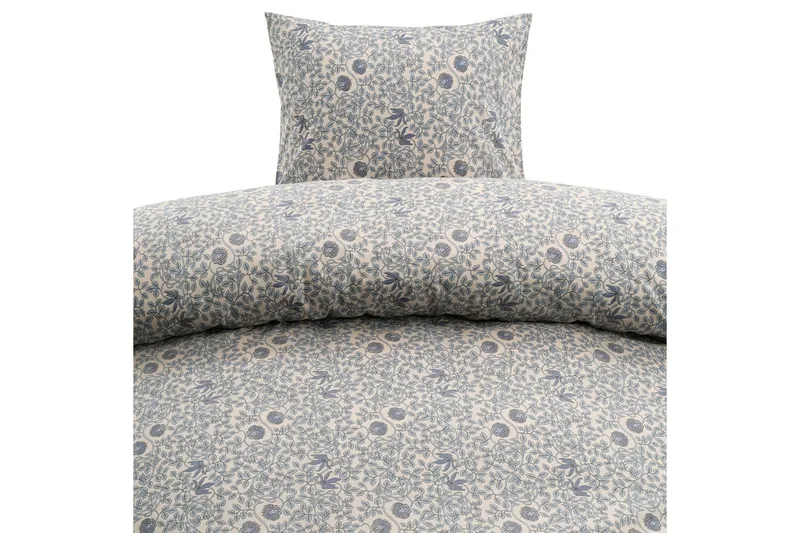 Dynetrekksett Enkeltseng 2-Delers Botanique - Blå - Tekstiler - Sengetøy - Dyne