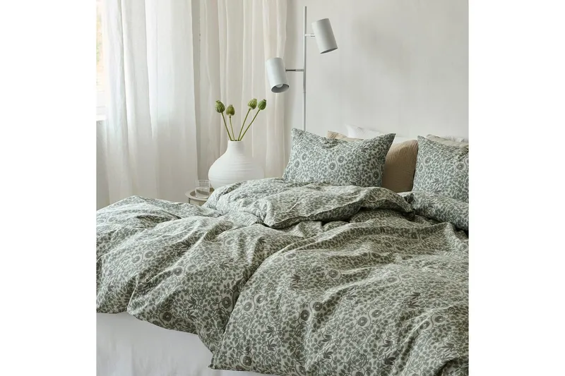 Dynetrekksett Enkeltseng 2-Delers Botanique - Grønn - Tekstiler - Sengetøy - Dyne