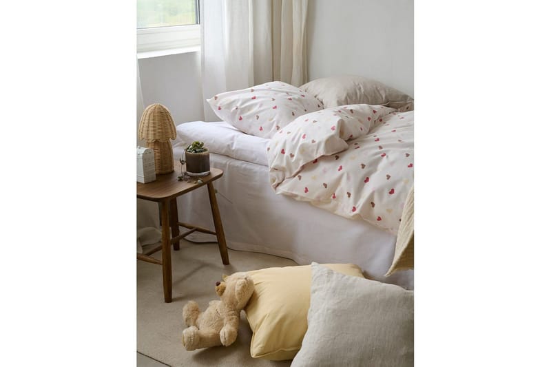 Dynetrekksett Enkeltseng 2-Delers Hjärttrud - Beige - Tekstiler - Sengetøy - Sengetøysett & dynetrekksett