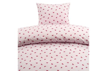 Dynetrekksett Enkeltseng 2-Delers Hjärttrud