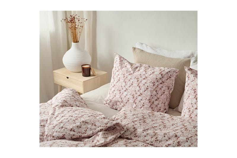 Dynetrekksett Enkeltseng 2-Delers Tindved Peach - Brun - Tekstiler - Sengetøy - Sengetøysett & dynetrekksett