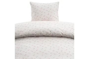 Dynetrekksett Enkeltseng 2-Delers Pære Rosa