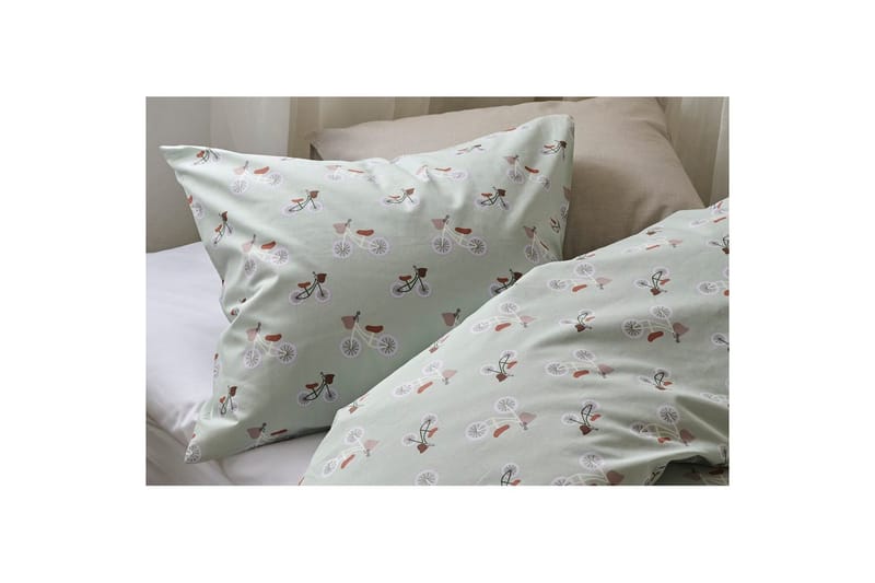 Dynetrekksett Enkeltseng 2-Delers Plingeling Grønn - Grønn - Tekstiler - Sengetøy - Dyne