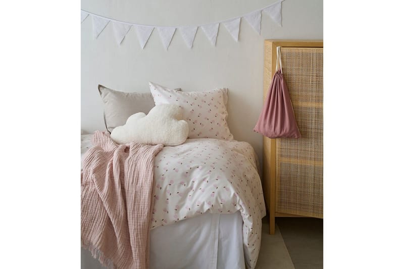 Dynetrekksett Enkeltseng 2-Delers Pære Rosa - Rosa - Tekstiler - Sengetøy - Dyne