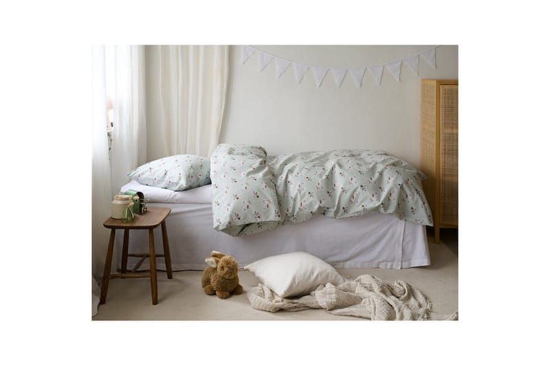 Dynetrekksett Enkeltseng 2-Delers Plingeling Grønn - Grønn - Tekstiler - Sengetøy - Dyne