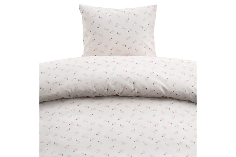 Dynetrekksett Enkeltseng 2-Delers Pære Rosa - Rosa - Tekstiler - Sengetøy - Dyne