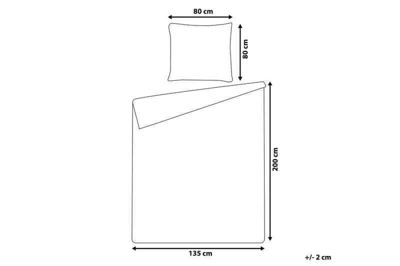 Dynetrekksett Harmonridge Blå, 200x135 cm - Blå, 200x135 cm - Tekstiler - Sengetøy - Dyne