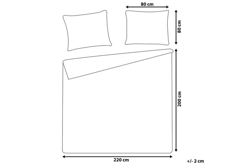 Dynetrekksett Harmonridge Blå, 220x200 cm - Blå, 220x200 cm - Tekstiler - Sengetøy - Dyne