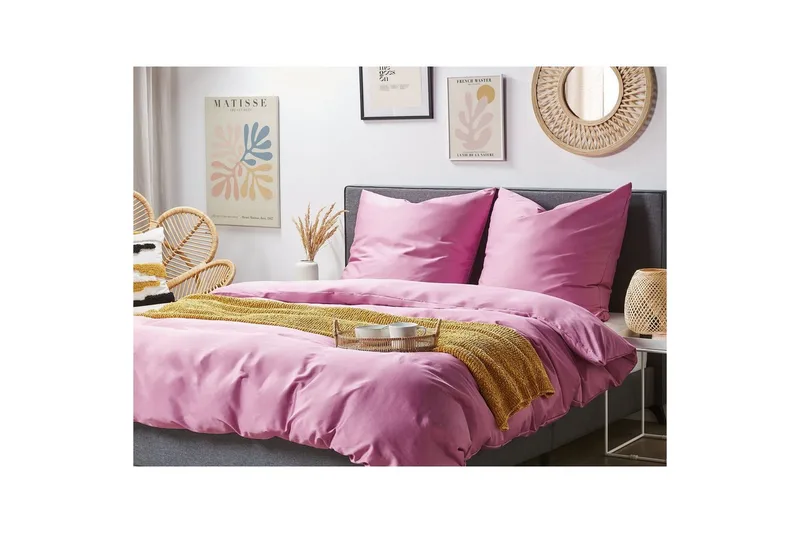 Dynetrekksett Harmonridge Rosa, 200x135 cm - Rosa, 200x135 cm - Tekstiler - Sengetøy - Sengetøysett & dynetrekksett