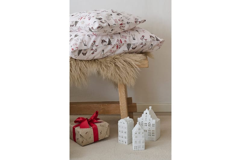 Dynetrekksett til Sprinkelseng 2-delt Fingal Jul Hvit - Hvit - Tekstiler - Sengetøy - Dyne