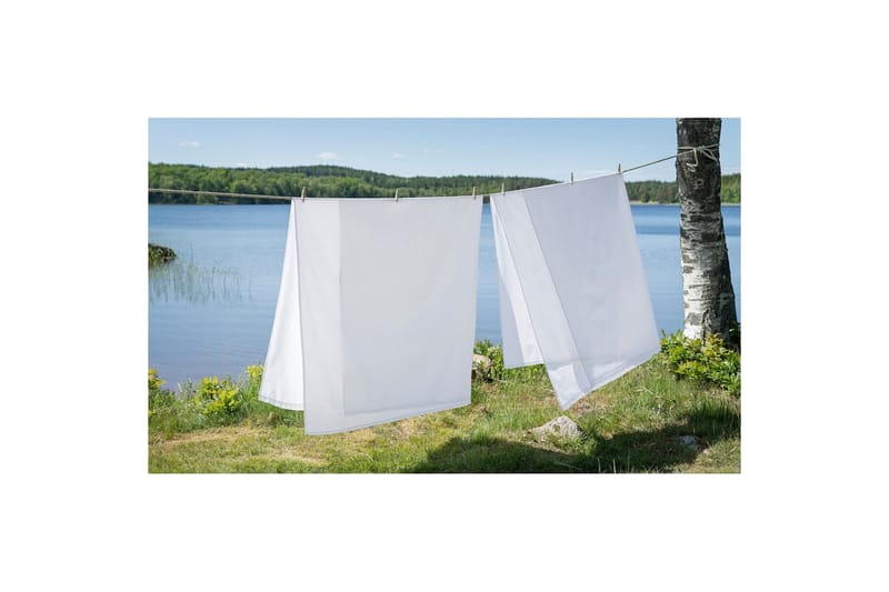 Laken Borganäs of Sweden - 240 x 260 cm, Hvit - Tekstiler - Sengetøy - Laken