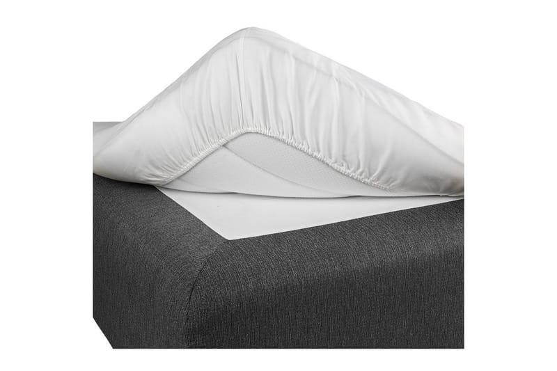 Laken med strikk Borganäs of Sweden - 120 x 200 cm, Hvit - Tekstiler - Sengetøy - Laken - Dra på laken