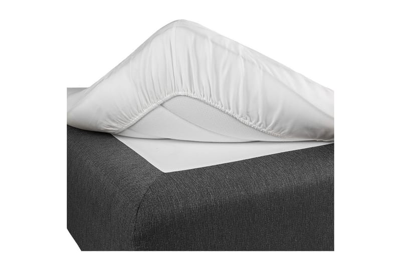 Laken med strikk Borganäs of Sweden - 160 x 200 cm, Hvit - Tekstiler - Sengetøy - Laken - Dra på laken