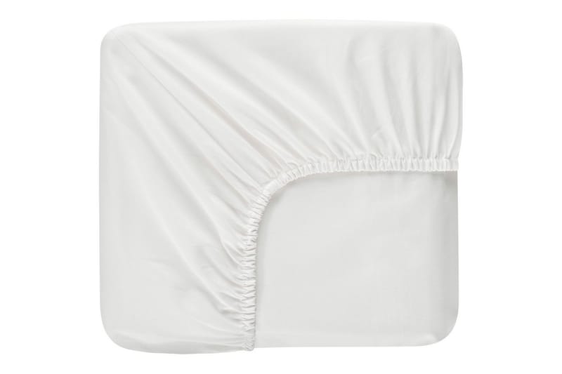 Laken med strikk Borganäs of Sweden - 90 x 200 cm, Hvit - Tekstiler - Sengetøy - Laken - Dra på laken