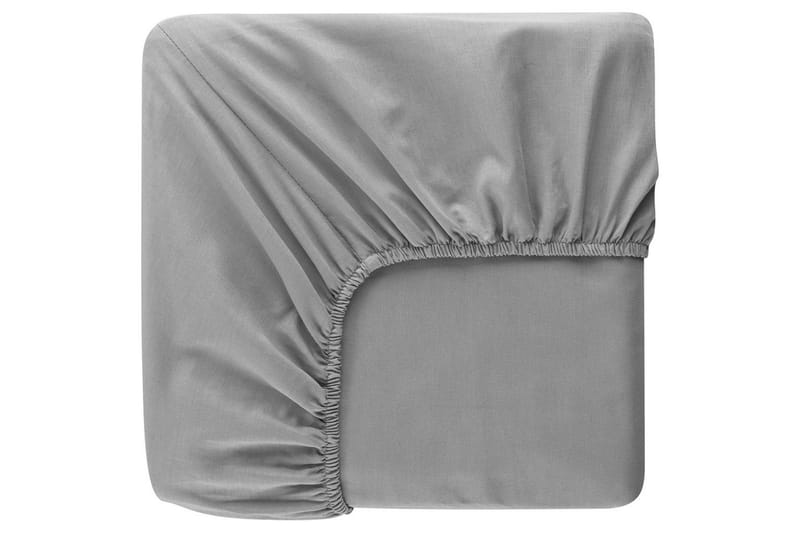 Laken med strikk Borganäs of Sweden - 90 x 200 cm, Mørkegrå - Tekstiler - Sengetøy - Laken - Dra på laken