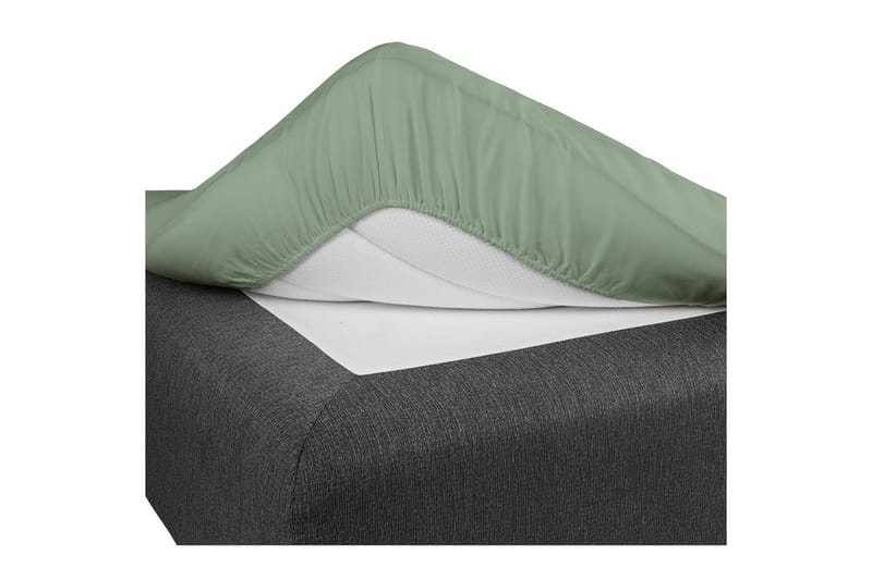 Laken med strikk Borganäs of Sweden - 90 x 200 cm, Ny grønn - Tekstiler - Sengetøy - Laken - Dra på laken