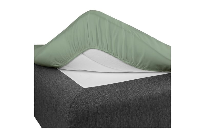 Laken med strikk Borganäs of Sweden - 90 x 200 cm, Ny grønn - Tekstiler - Sengetøy - Laken - Dra på laken