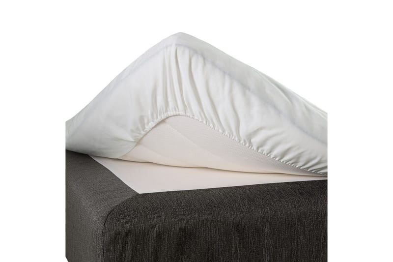 Laken med strikk Borganäs of Sweden, 180 x 210 cm, Hvit