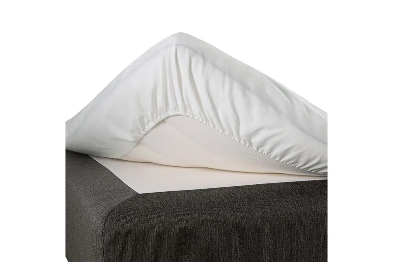 Laken med strikk Borganäs of Sweden, 180 x 210 cm, Hvit