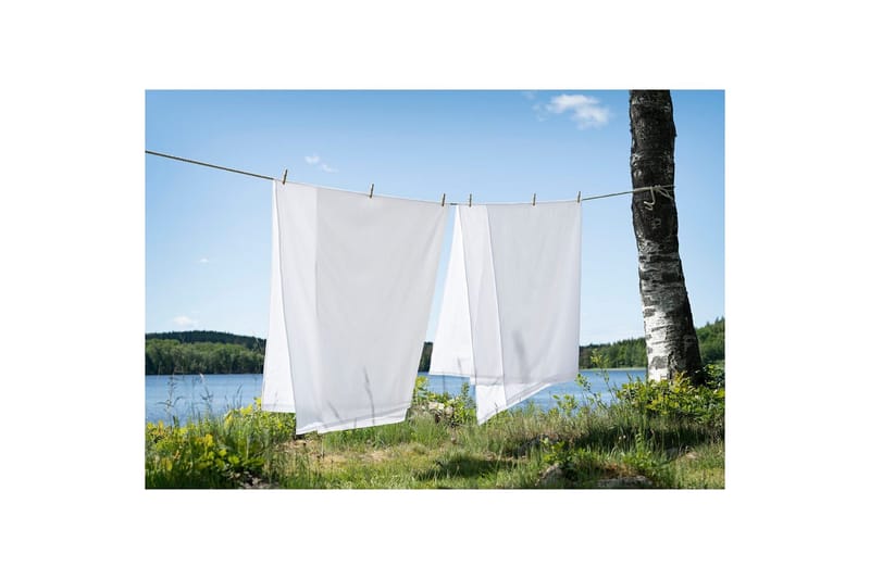 Laken Borganäs of Sweden - 150 x 250 cm, Hvit - Tekstiler - Sengetøy - Laken