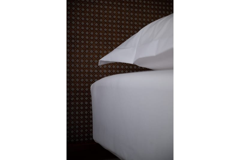 Laken med strikk Egyptisk bomull Hvit 180 x 200 cm - 180 x 200 cm - Tekstiler - Sengetøy - Laken - Dra på laken