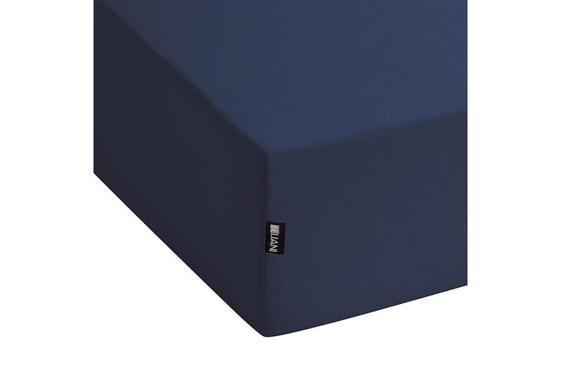 Laken med strikk Hofuf Blå, 160x200 cm - Blå, 160x200 cm - Tekstiler - Barnetekstiler - Sengetøy til barn - Sprinkelseng sengetøy - Laken sprinkelseng