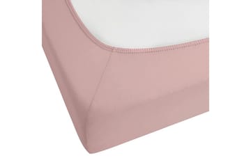 Laken med strikk Hofuf Rosa, 160x200 cm - Rosa, 160x200 cm - Tekstiler - Sengetøy - Laken - Dra på laken