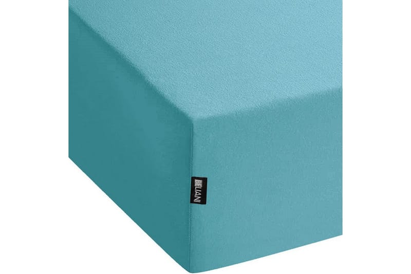 Laken med strikk Hofuf Turkis, 180x200 cm - Turkis, 180x200 cm - Tekstiler - Barnetekstiler - Sengetøy til barn - Sprinkelseng sengetøy - Laken sprinkelseng
