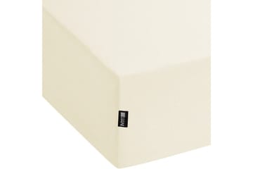Laken med strikk Janbu Beige, 200x200 cm - Beige, 200x200 cm - Tekstiler - Sengetøy - Laken - Dra på laken