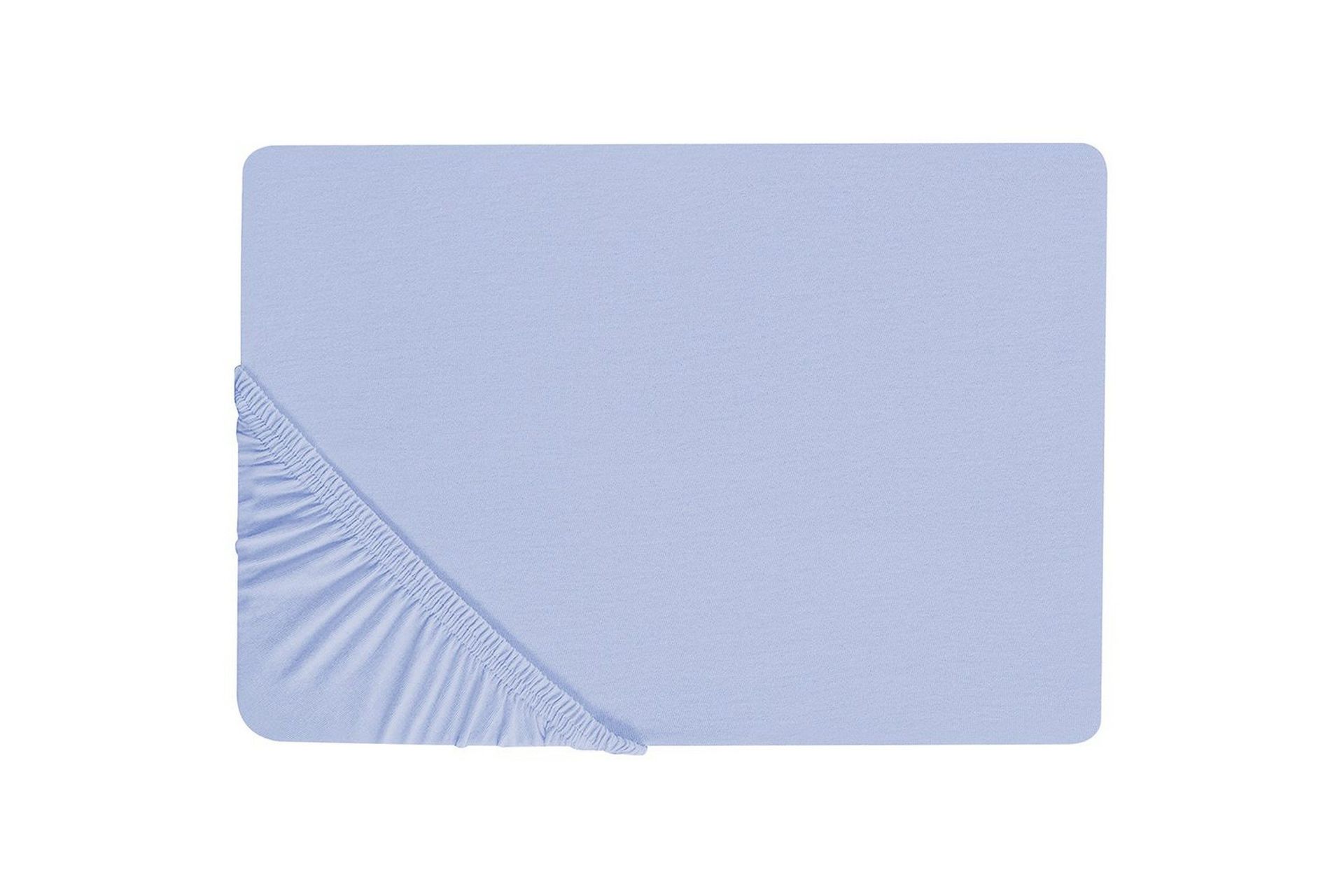 Laken med strikk Janbu Lys blå, 200x200 cm - Lys blå, 200x200 cm
