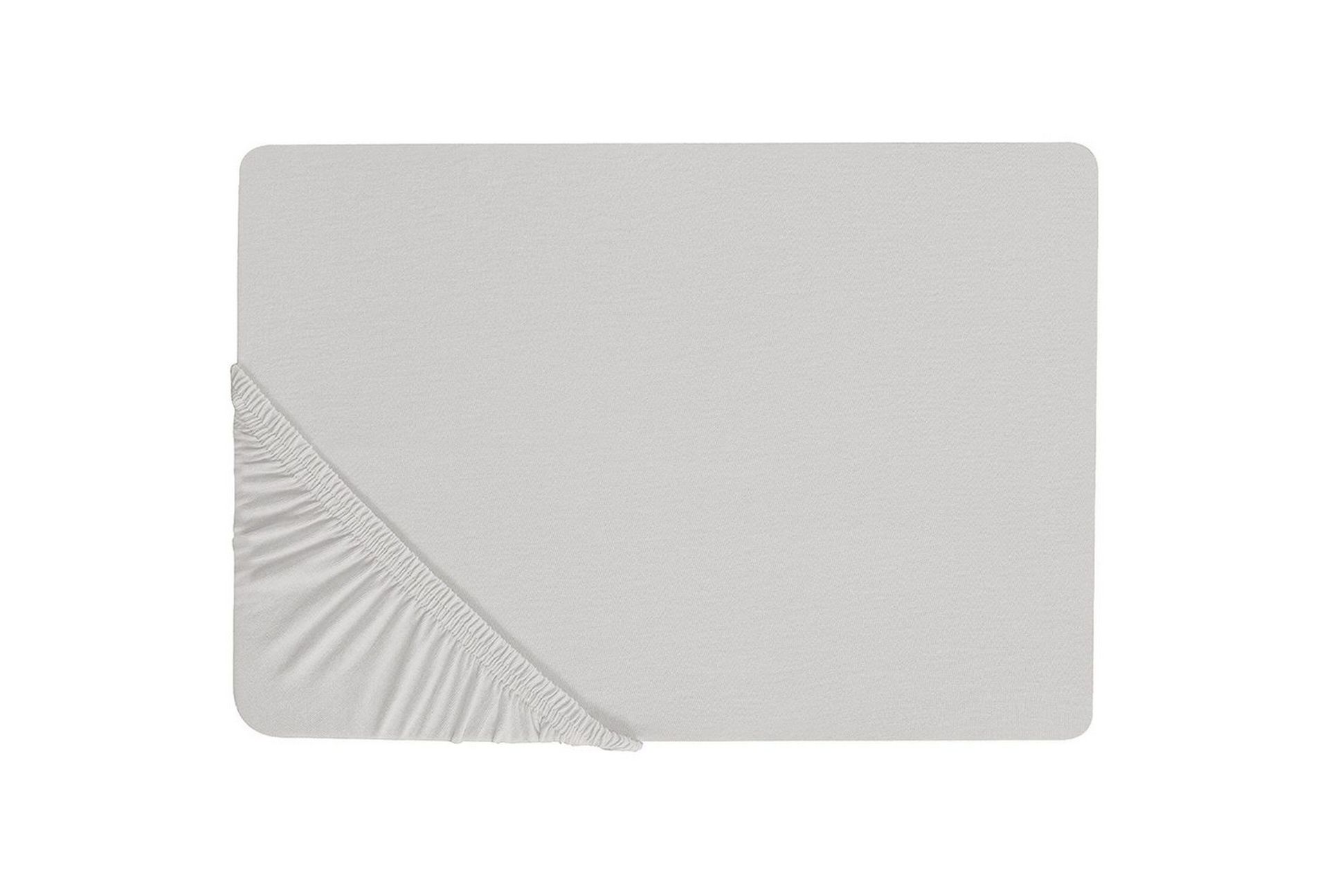 Laken med strikk Janbu Lys grå, 140x200 cm - Lys grå, 140x200 cm