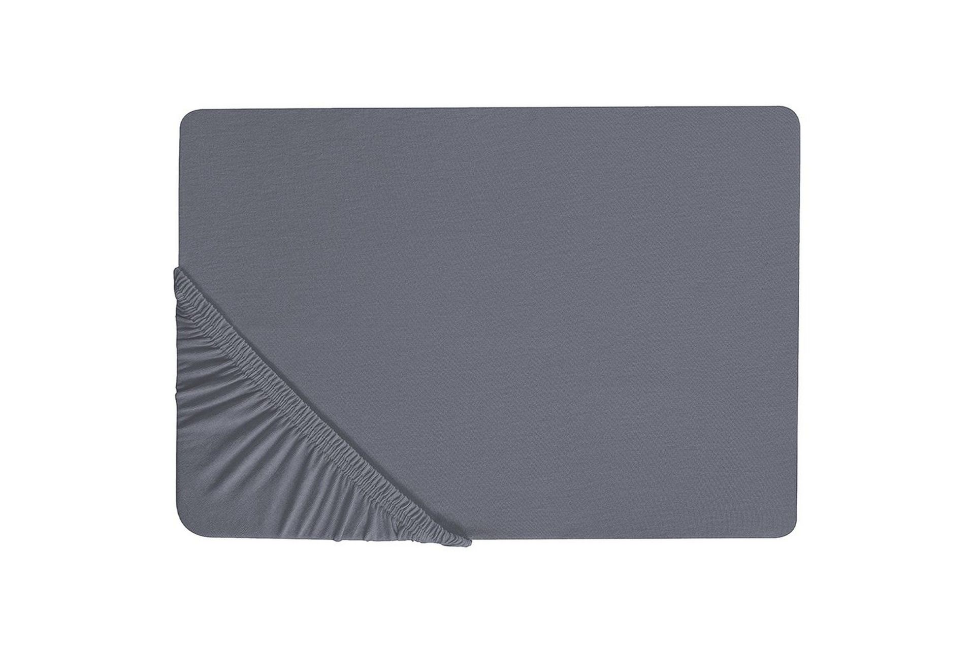 Laken med strikk Janbu Mørk grå, 200x200 cm - Mørk grå, 200x200 cm