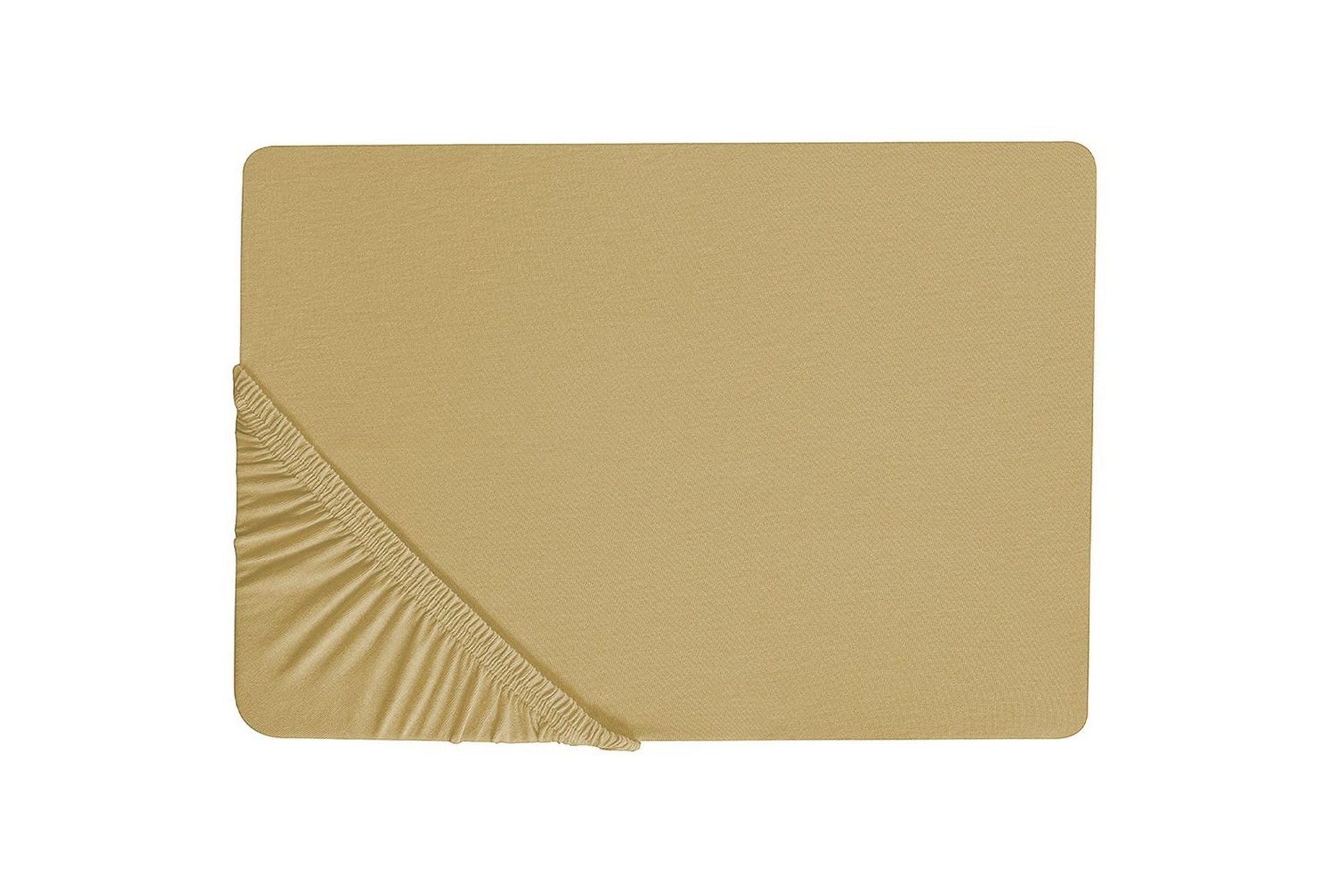 Laken med strikk Janbu Oliven grønn, 160x200 cm - Oliven grønn, 160x200 cm
