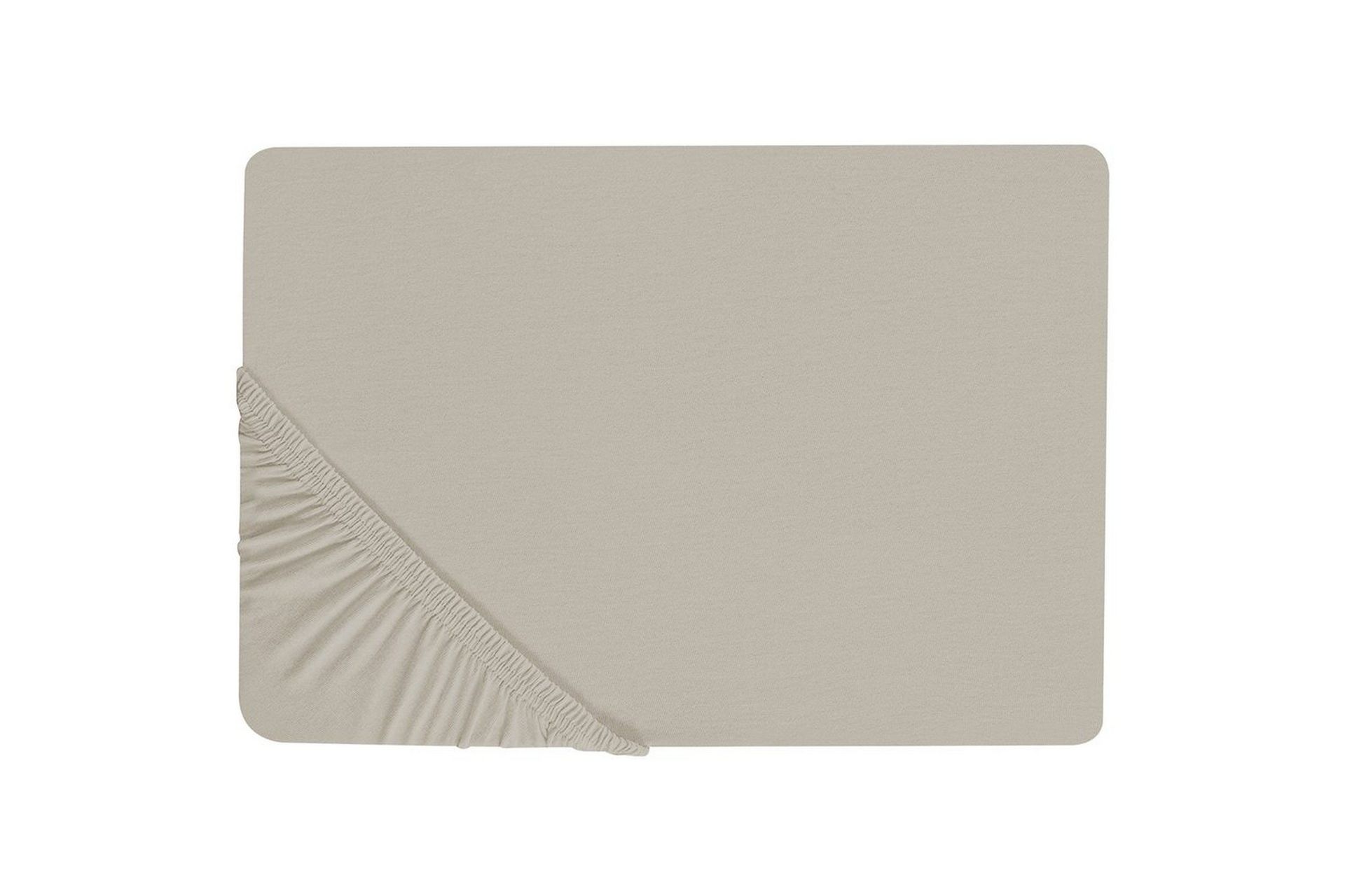 Laken med strikk Janbu Taupe, 140x200 cm - Taupe, 140x200 cm