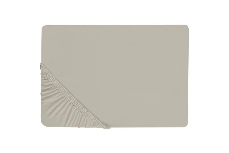 Laken med strikk Janbu Taupe, 200x200 cm, Taupe, 200x200 cm