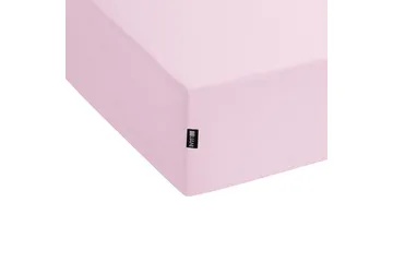 Laken med strikk Janbu Pastellrosa, 180x200 cm - Pastellrosa, 180x200 cm - Tekstiler - Sengetøy - Laken - Dra på laken