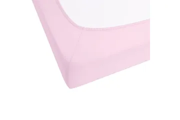 Laken med strikk Janbu Pastellrosa, 180x200 cm - Pastellrosa, 180x200 cm - Tekstiler - Sengetøy - Laken - Dra på laken