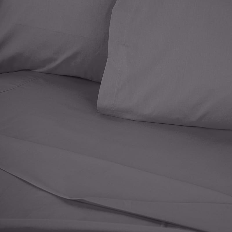 Veyloren formsyd laken 140x190 cm - Grå - Tekstiler - Sengetøy - Laken - Dra på laken