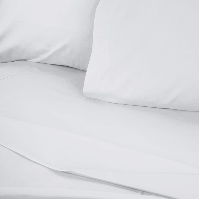 Veyloren formsyd laken 140x190 cm - Hvit - Tekstiler - Sengetøy - Laken - Dra på laken