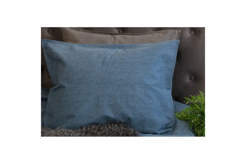 Putetrekk Vasket 50 x 60 cm, Marineblå