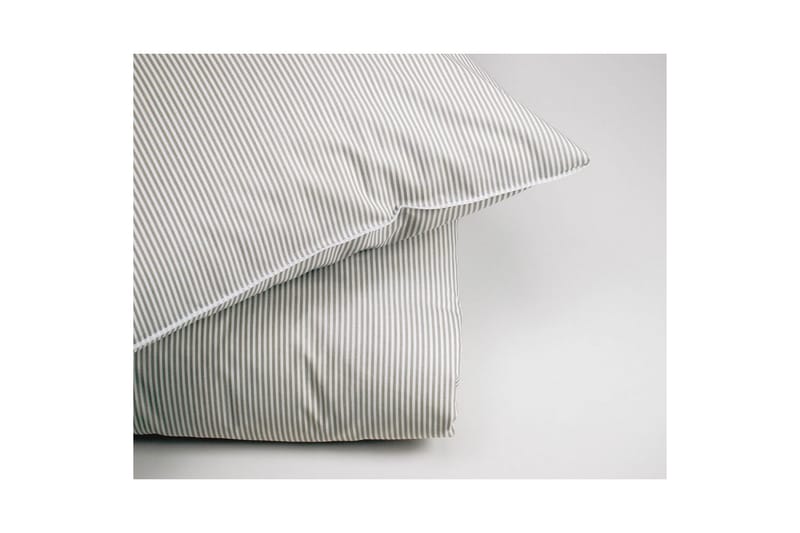 Putetrekk Trykte striper 55 x 75 cm Grå - Grå - Tekstiler - Sengetøy - Putetrekk
