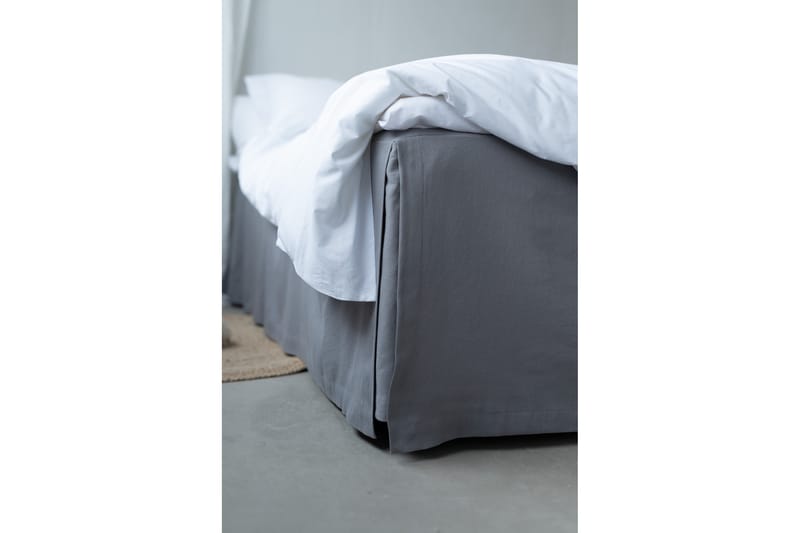 Sengekappe 180x200 cm Mørkegrå - Tekstiler - Sengetøy - Sengekappe & kantbeskytter - Sengekappe kontinentalseng