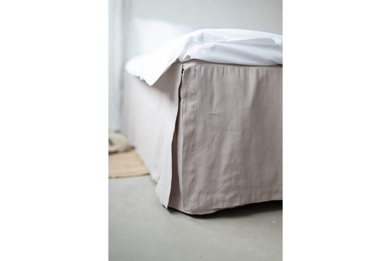 Sengekappe Borganäs of Sweden - 120 x 200 + 45 cm, Greige - Tekstiler - Sengetøy - Sengekappe & kantbeskytter - Sengekappe kontinentalseng
