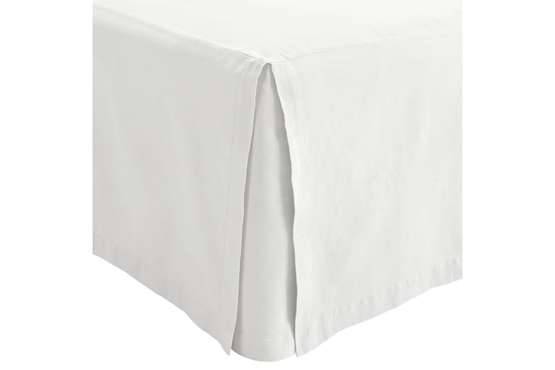 Sengekappe 180 x 200 + 58 cm Hvit - Hvit - Tekstiler - Sengetøy - Sengekappe & kantbeskytter - Sengekappe kontinentalseng