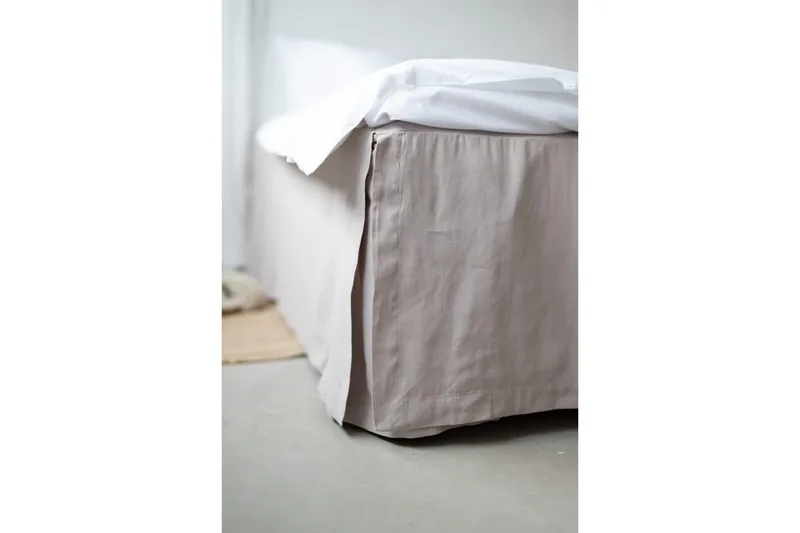Sengekappe Borganäs of Sweden - 160 x 200 + 58 cm, Greige - Tekstiler - Sengetøy - Sengekappe & kantbeskytter - Sengekappe kontinentalseng