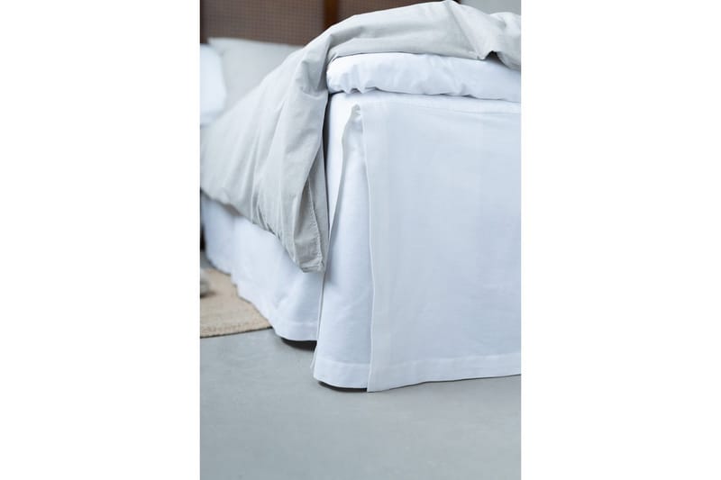 Sengekappe Borganäs of Sweden - 160 x 200 + 58 cm, Hvit - Tekstiler - Sengetøy - Sengekappe & kantbeskytter - Sengekappe kontinentalseng