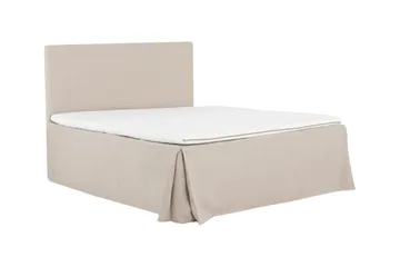 Ava Sengekappe 160x200 cm - Beige - Tekstiler - Sengetøy - Sengekappe & kantbeskytter - Sengekappe dobbeltseng