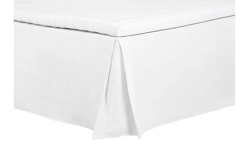 Ava Sengekappe 160x200 cm - Hvit - Tekstiler - Sengetøy - Sengekappe & kantbeskytter - Sengekappe kontinentalseng