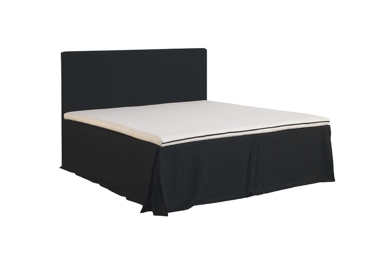 Ava Sengekappe 160x200 cm - Svart - Tekstiler - Sengetøy - Sengekappe & kantbeskytter - Sengekappe kontinentalseng